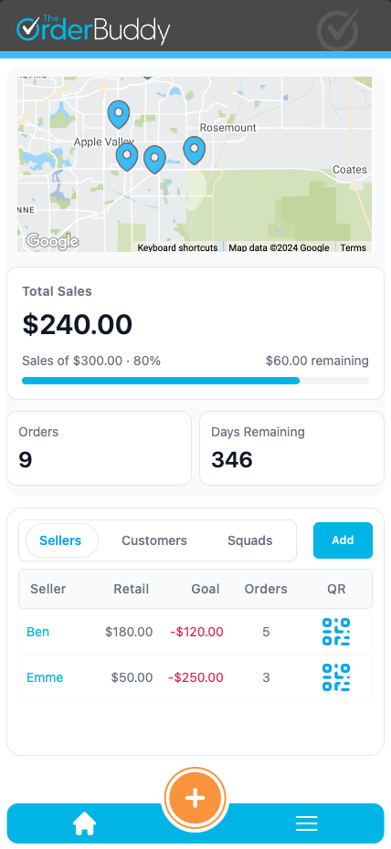 Mobile dashboard preview